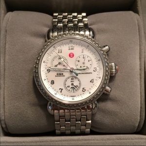 Michele CSX Diamond Watch- Mother of Pearl Face